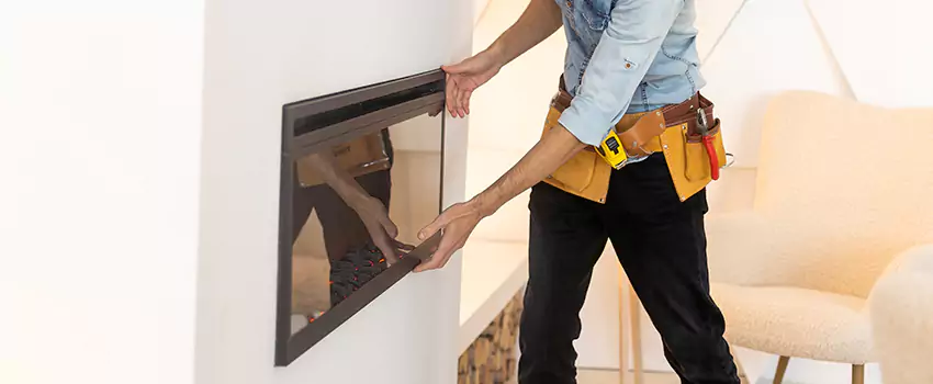 Metal Fireplace Installation in West Des Moines, Iowa