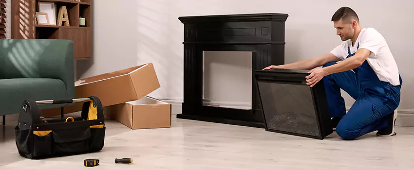 Old Rusted Metal Fireplace Repair And Replacement in West Des Moines, IA